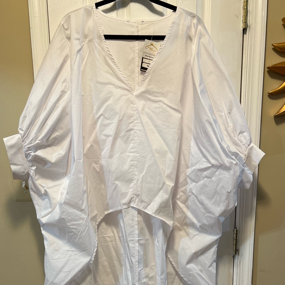 SOLD!!!!   White Hi Lo Top!   Sold!!!